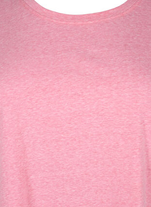 Gemêleerd T-shirt met korte mouwen, Strawberry Pink Mel., Packshot image number 2