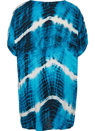 Robe de plage en viscose avec imprimé tie-dye, Tie Dye Print, Packshot image number 1