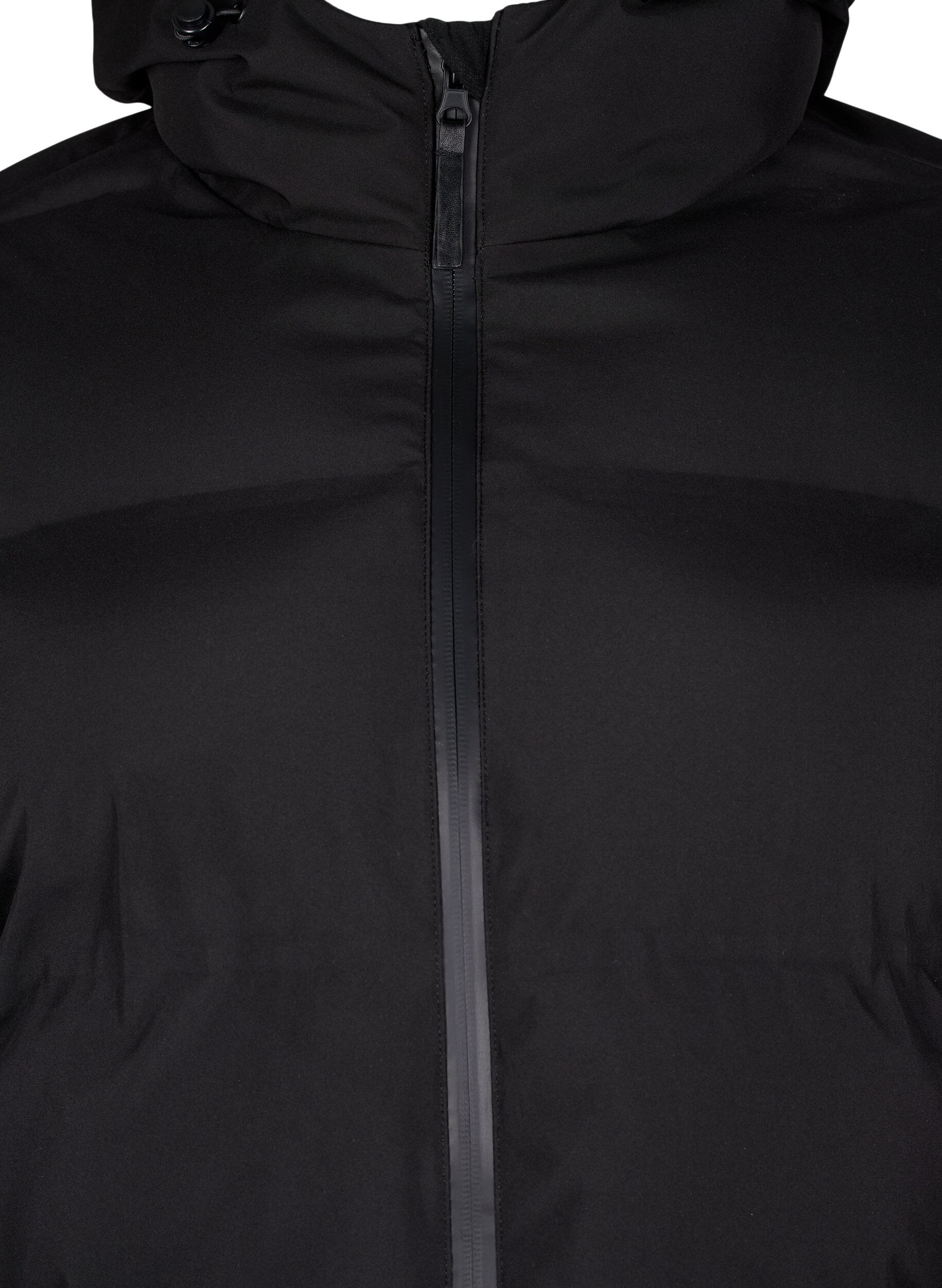 ZizziManteau d'hiver long et matelass&eacute; avec capuche, Noir, Packshot image number 2
