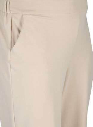 Pantalon culotte uni avec poches, Off White, Packshot image number 2