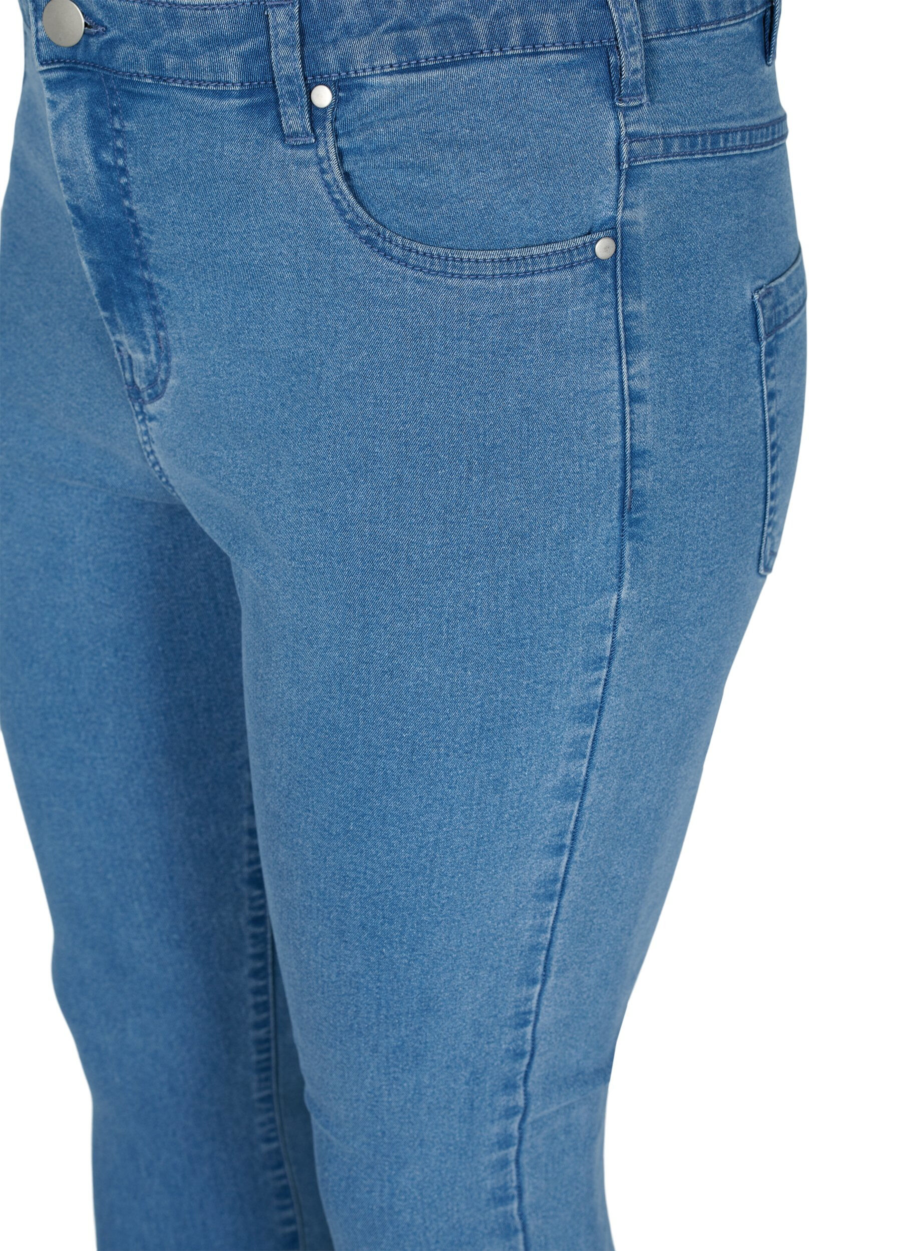 Zizzisuper slim fit Amy jeans met hoge taille, Blauw, Packshot image number 2