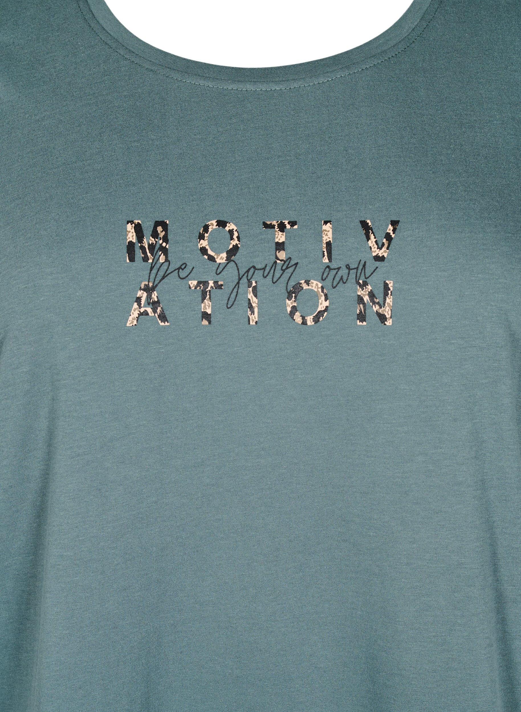 ZizziFLASH - T-shirt met motief, Groen, Packshot image number 2