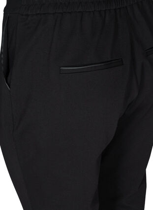 Pantalon uni court, Black, Packshot image number 3