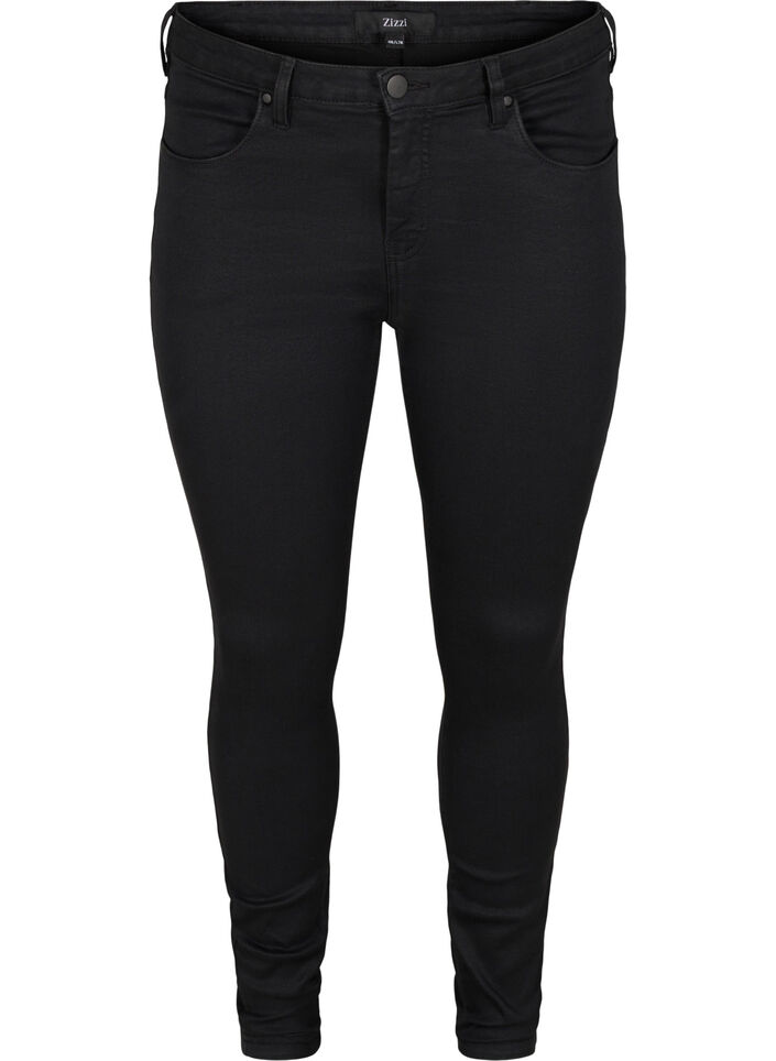 Jean Amy super slim à taille haute, Black, Packshot image number 0