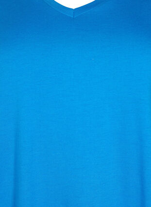 T-shirt met korte mouwen en a-vorm, French Blue, Packshot image number 2