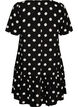 Robe en viscose avec d&eacute;coupe, Noir, Packshot image number 1