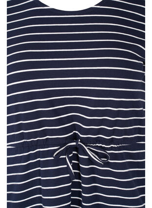 Tunique en coton à manches courtes, Blue Stripe, Packshot image number 2