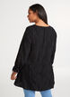 Losse tuniek met v-hals, Black, Model image number 1