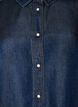 Robe en jean en lyocell avec boutons et manches courtes, Bleu, Packshot image number 2