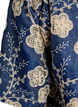 Blouse avec col en V et motif brod&eacute;, Bleu, Packshot image number 3