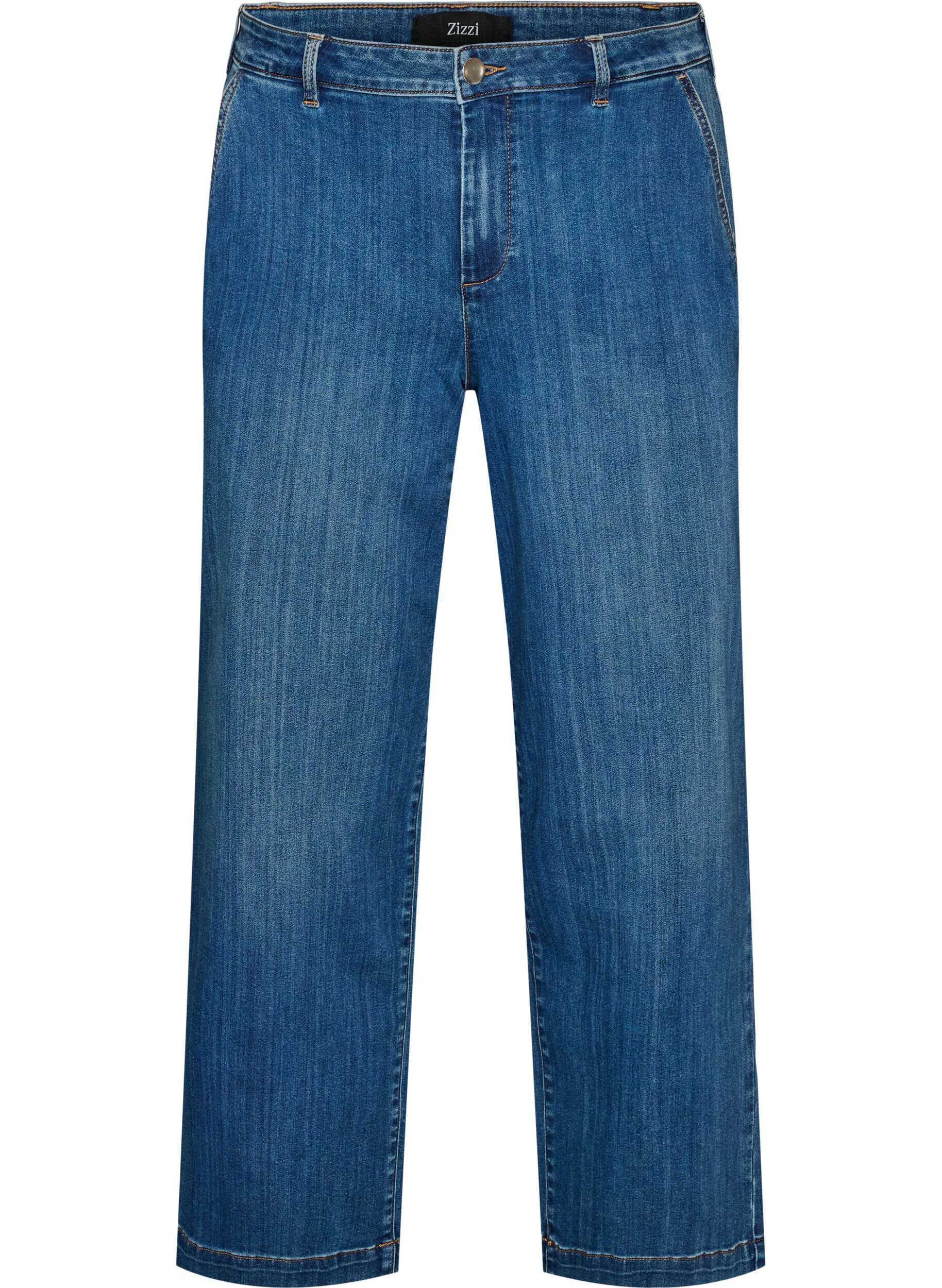 ZizziJean Myra coupe large taille haute, Bleu, Packshot image number 0