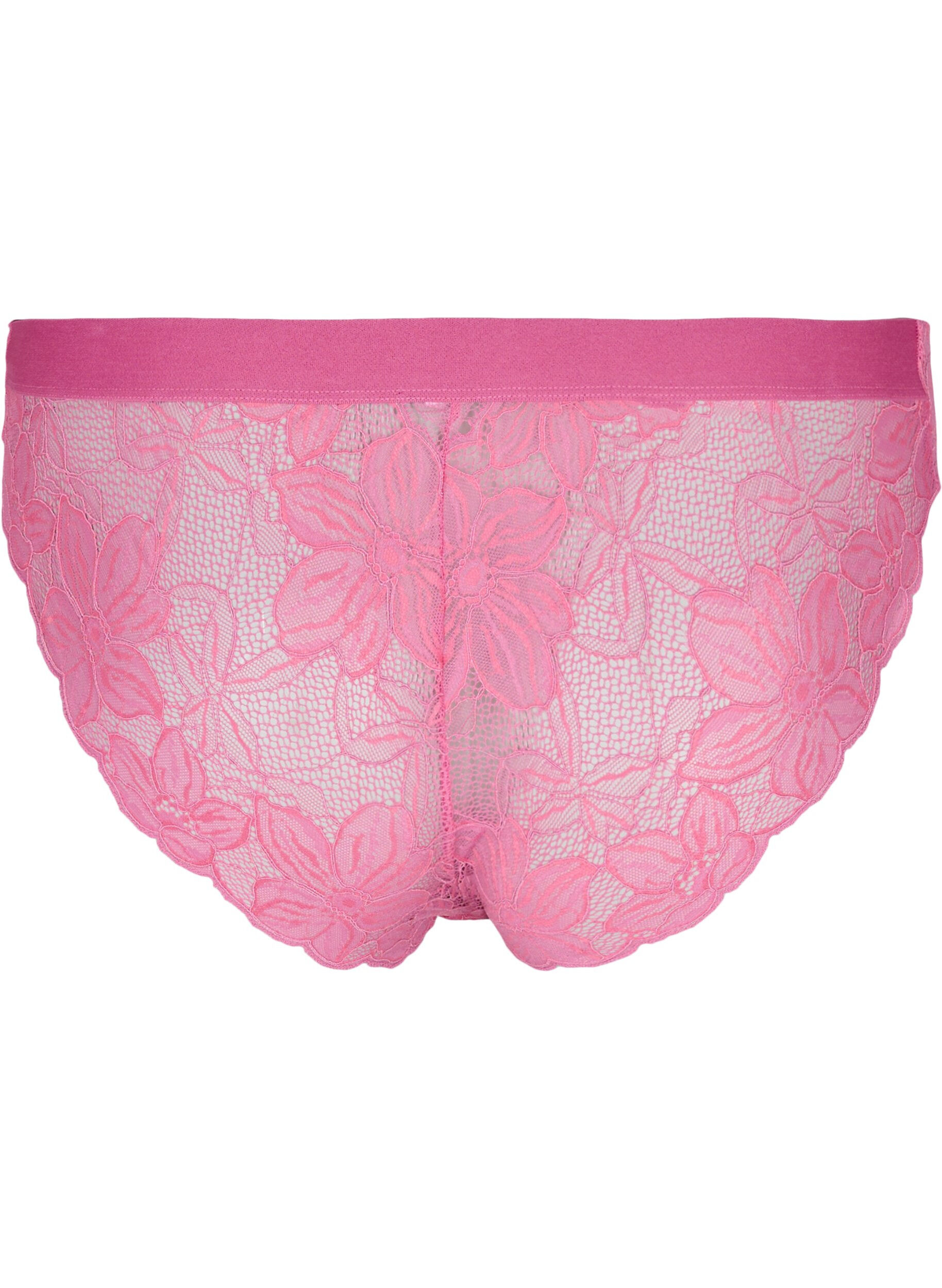 Zizzi Support the breasts - Culotte en dentelle Tai, Rose Ass., Packshot image number 1