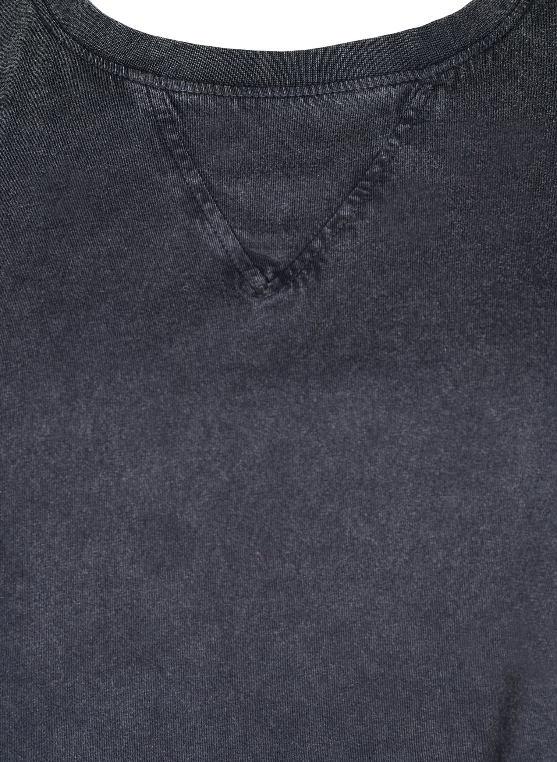 Zizzi T-shirt Boxy en coton biologique, Gris, Packshot image number 2