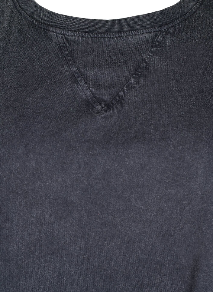 T-shirt Boxy en coton biologique, Gris, Packshot image number 2