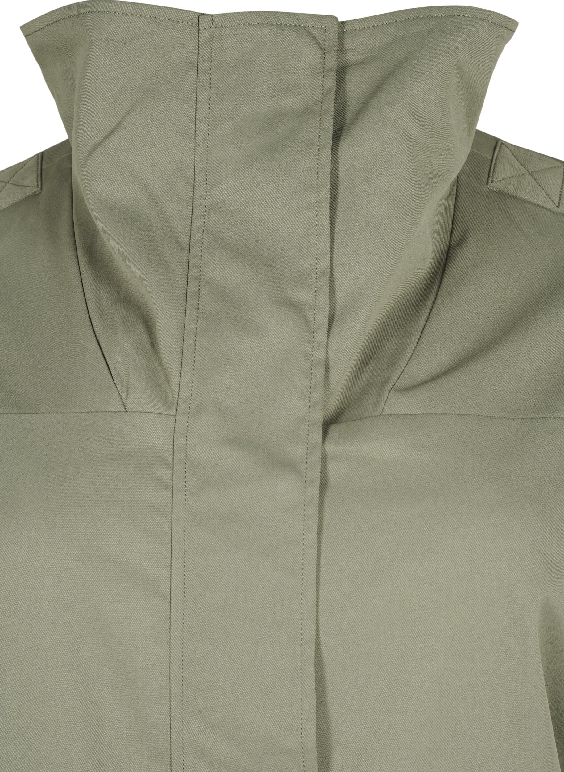 ZizziWaterafstotende parka jas, Groen, Packshot image number 2