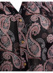 Blouse met v-hals en print, Black/Beige Paisley, Packshot image number 2