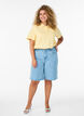 Short en jean ample &agrave; taille haute, Bleu Clair, Model image number 1