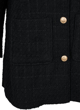 Veste bouclée avec poches, Black, Packshot image number 3