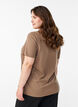 FLASH - T-shirt imprim&eacute;, Marron, Model image number 2