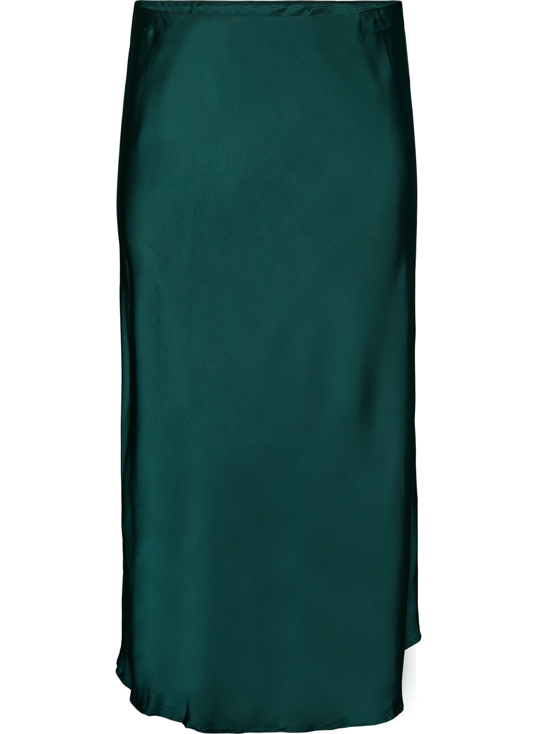 Jupe midi en satin
