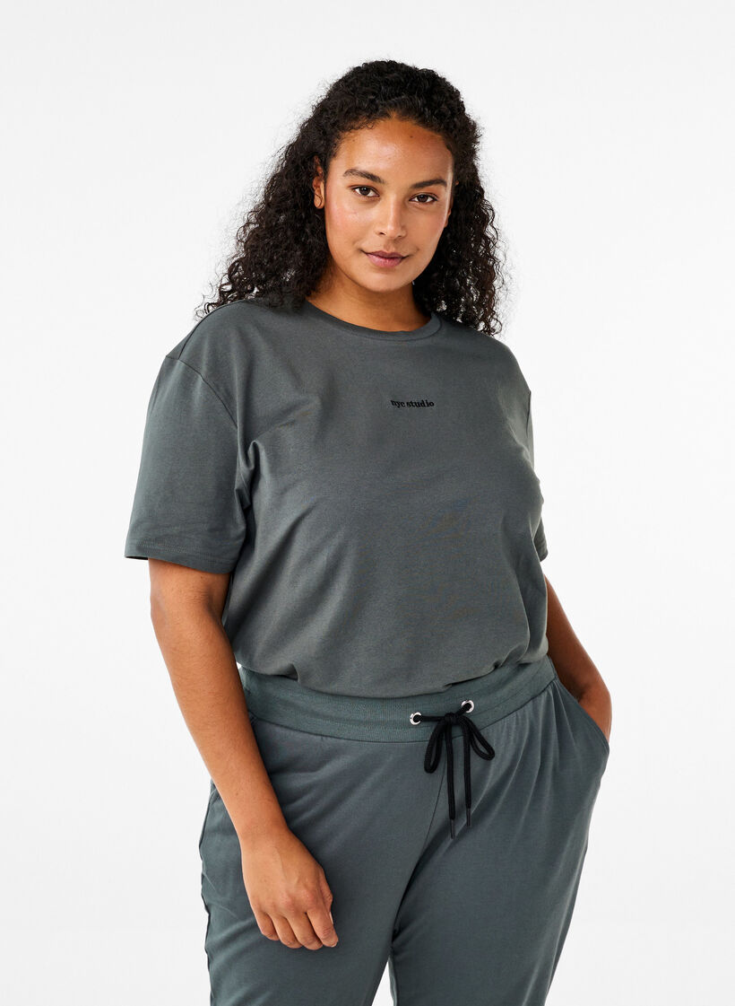 T-shirt sportif en coton biologique, , Model image number 0