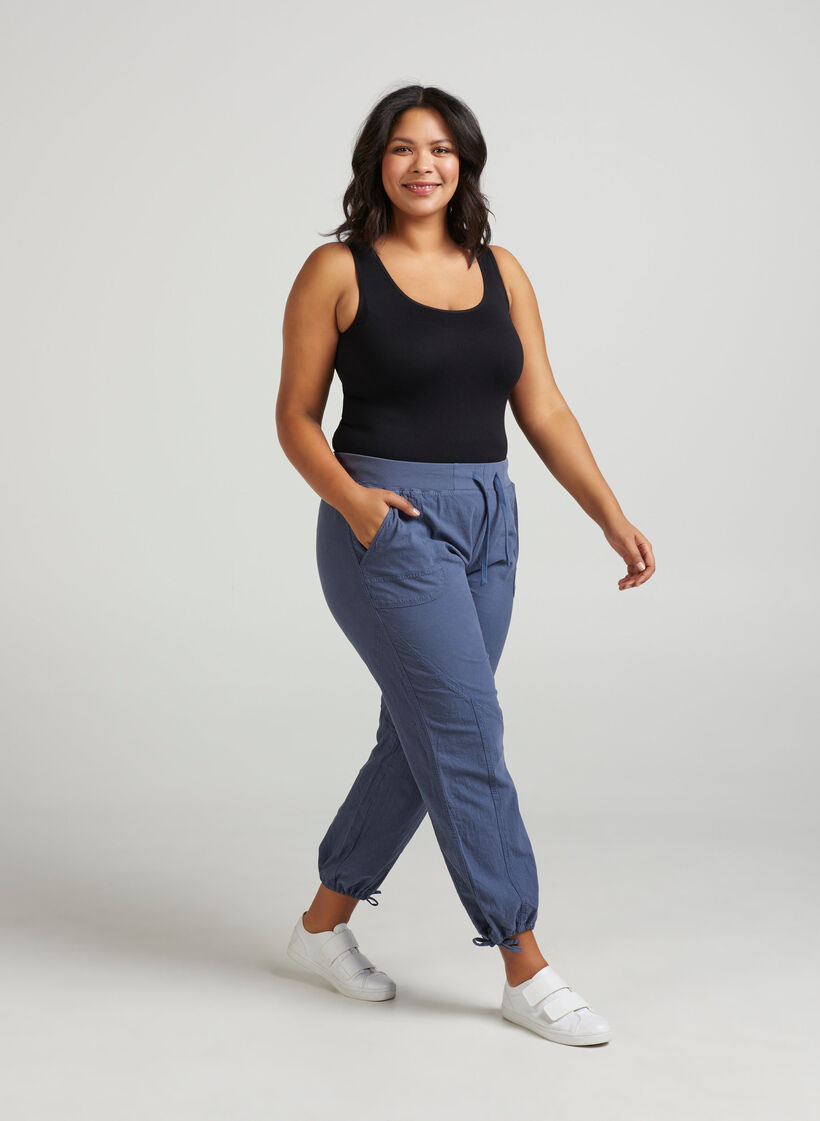 Naadloze top, Black, Model image number 0