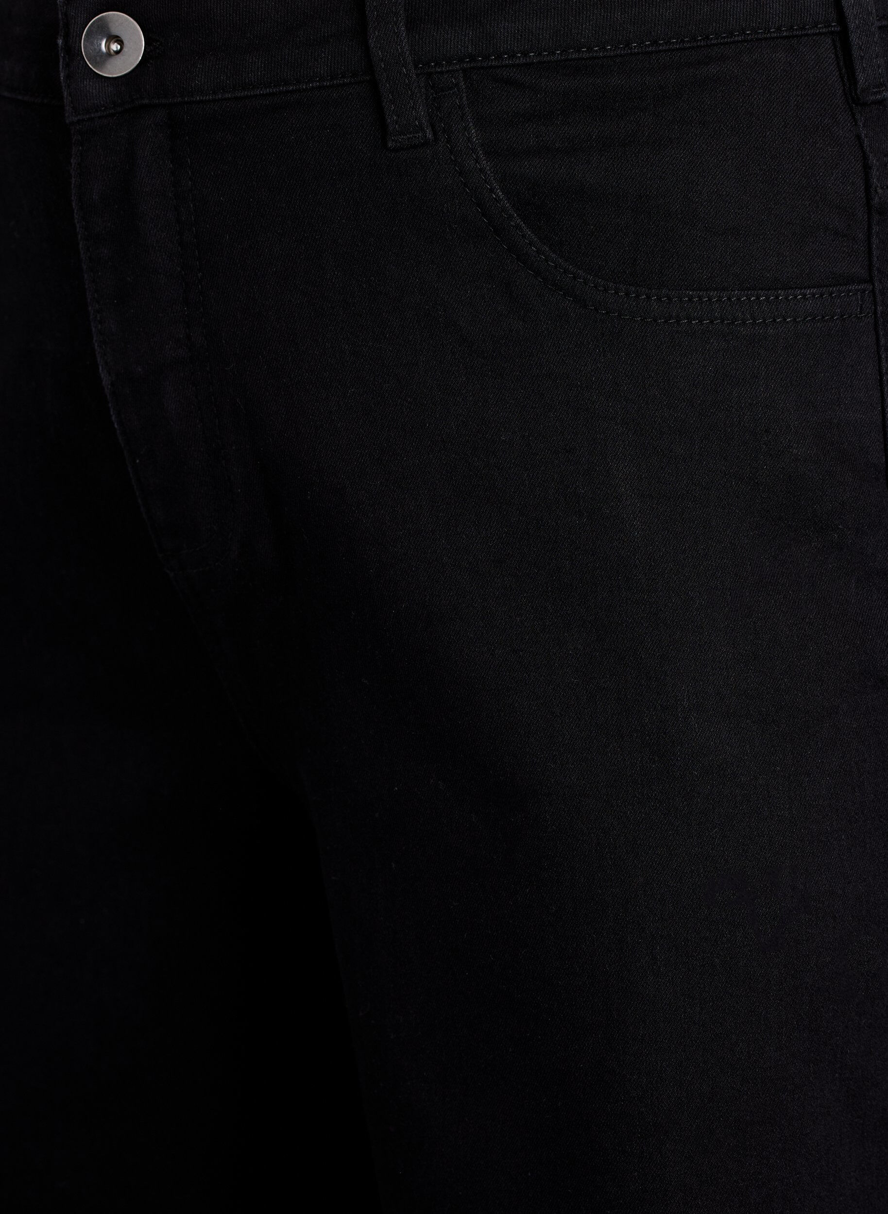 Zizzi FLASH - Short en jean ample &agrave; taille haute, Noir, Packshot image number 2