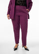 Broek met zakken en rechte pijpen, Paars, Model image number 2