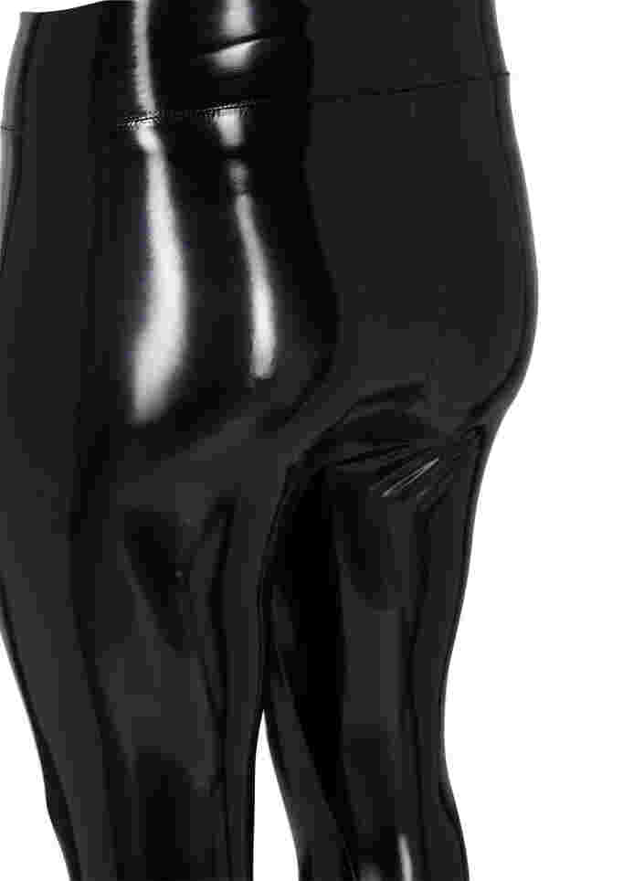 Leggings effet mouillé, Black Shiny, Packshot image number 3
