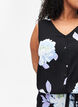 Combinaison sans manches en viscose, Black Big Flower AOP, Model image number 2