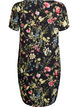 Robe &agrave; manches courtes avec imprim&eacute;, Noir, Packshot image number 1