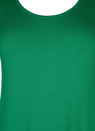 Mouwloze, geribde jurk van viscose, Jolly Green, Packshot image number 2