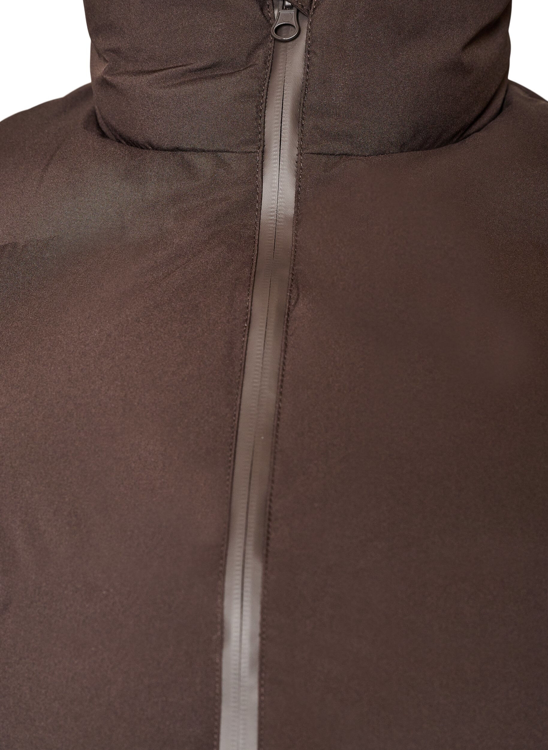ZizziDoudoune sans manches courte avec col montant, Marron, Packshot image number 2