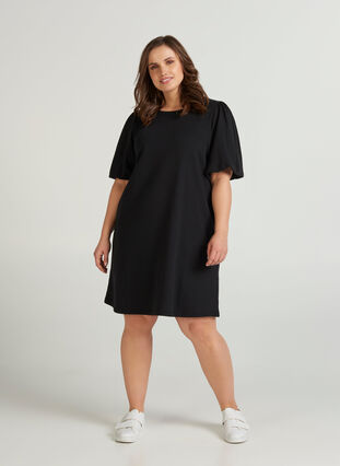 Robe sweat-shirt, Black, Model image number 2