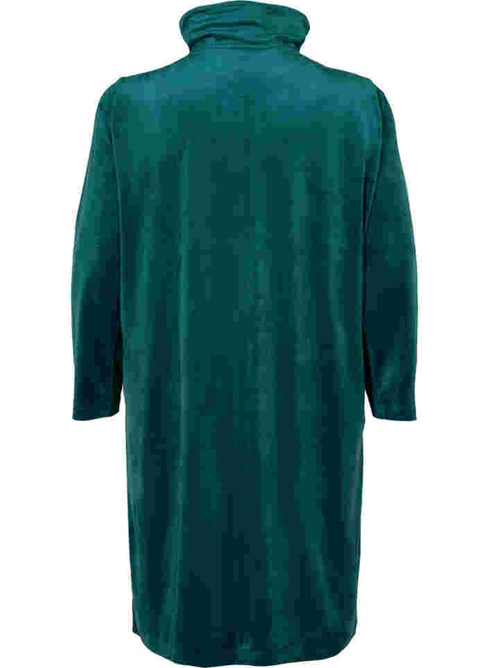 Robe en velours avec fermeture éclair et poches, Ponderosa Pine, Packshot image number 1