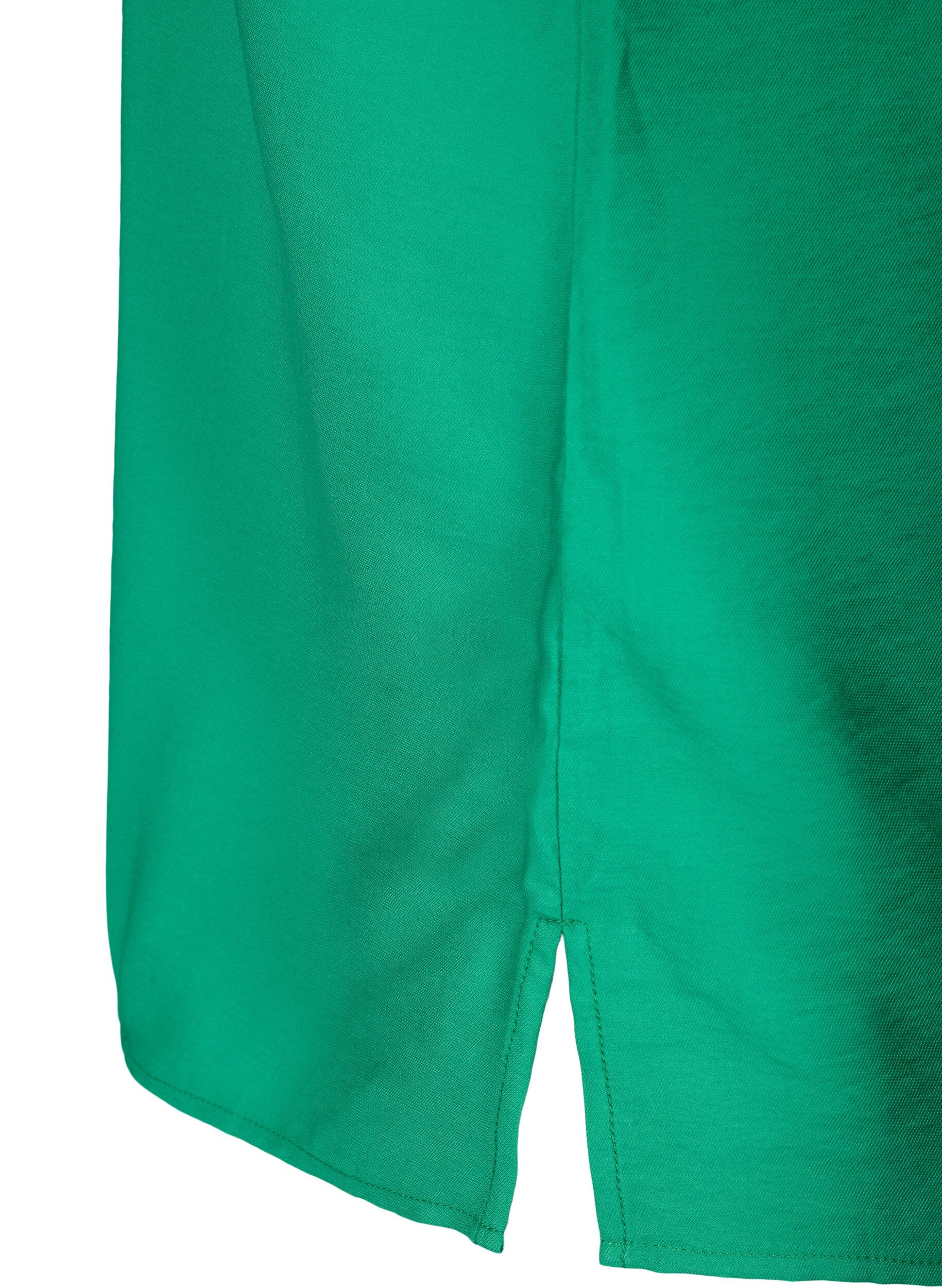 ZizziOne-shoulder blouse in viscose, Groen, Packshot image number 3