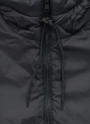 Col détachable avec capuche et fermeture éclair, Black, Packshot image number 2