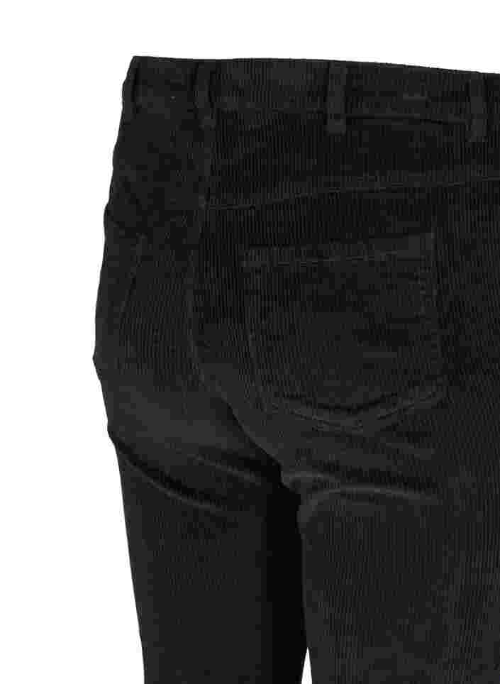 Pantalon en velours à coupe bootcut, Black, Packshot image number 3