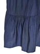 Korte viscose jurk met ruchesdetails, Blauw, Packshot image number 3