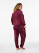 Pantalon ample en velours, Bordeaux, Model image number 1