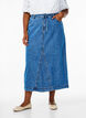 Jupe maxi en denim avec ceinture à nouer, Blue Denim, Model image number 2