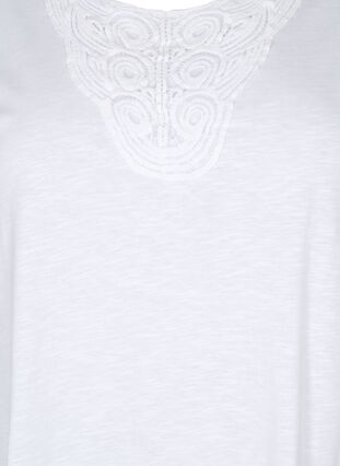 Top sans manches en coton, Bright White, Packshot image number 2