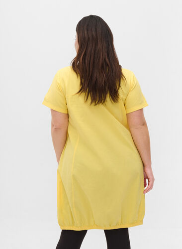 Katoenen jurk met korte mouwen, Goldfinch, Model image number 1