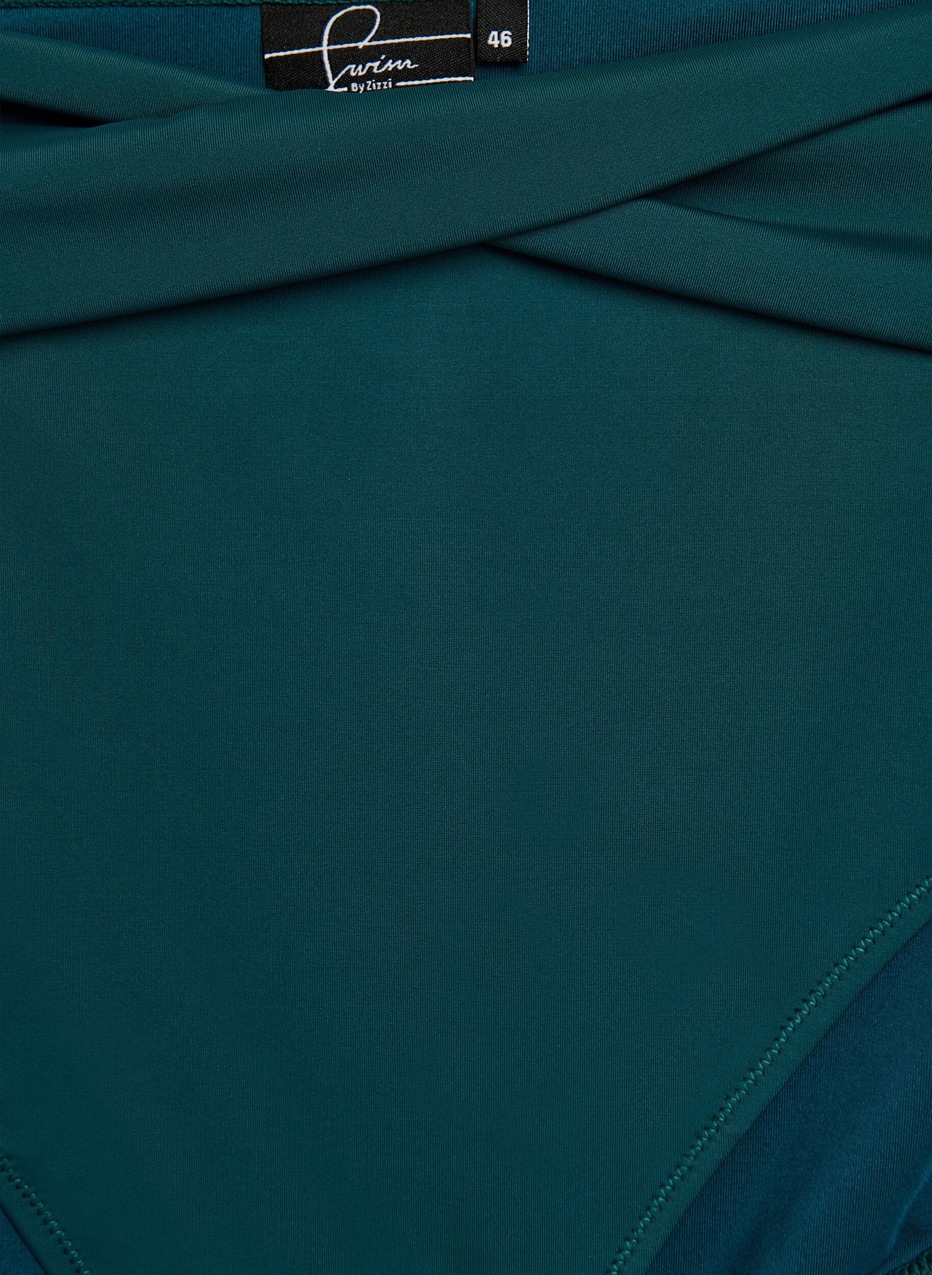 ZizziBikinibroekje met wikkel detail, Groen, Packshot image number 2