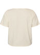 Katoenen blouse met structuur en knoopsluiting, Vanille, Packshot image number 1
