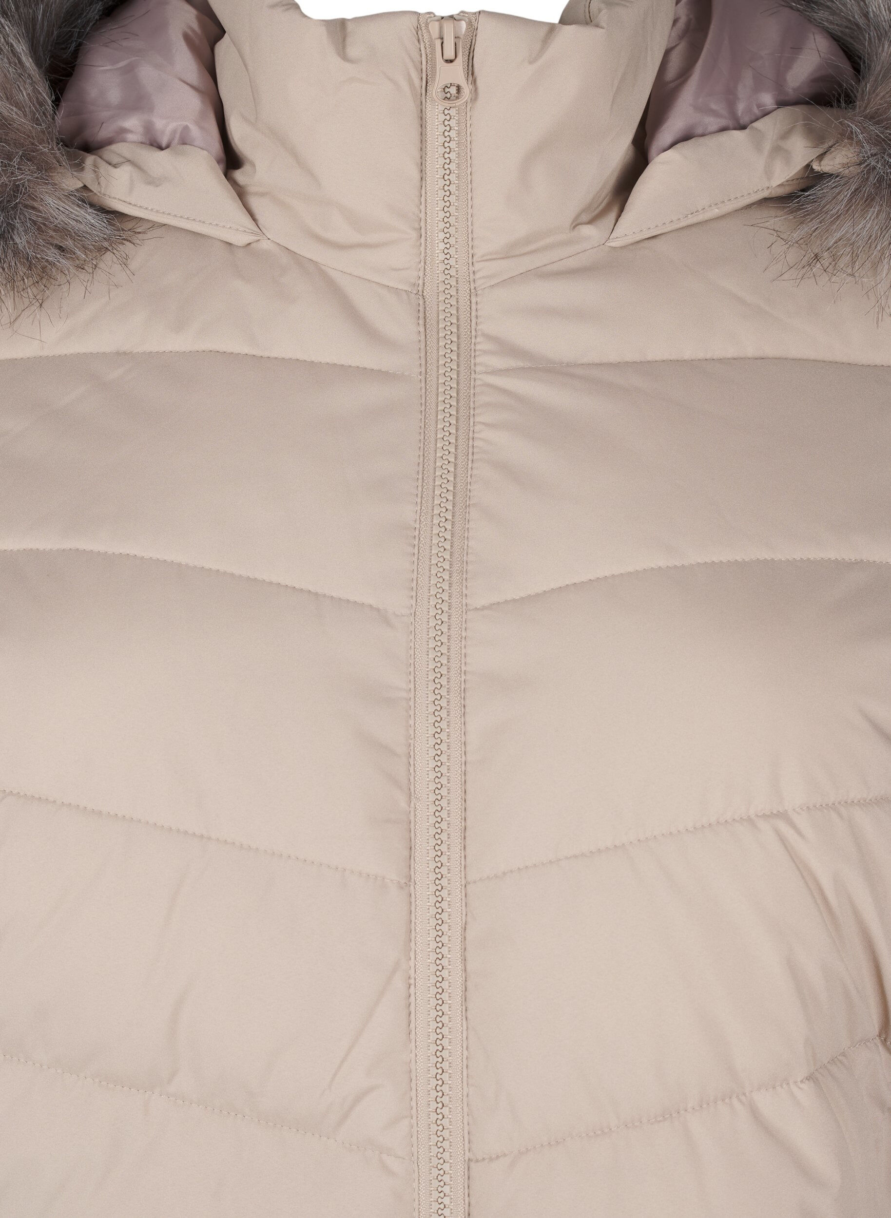 ZizziVeste courte &agrave; capuche, Beige, Packshot image number 2