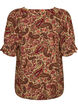 Viscose blouse met paisleymotief en een vierkante halslijn, Bruin, Packshot image number 1