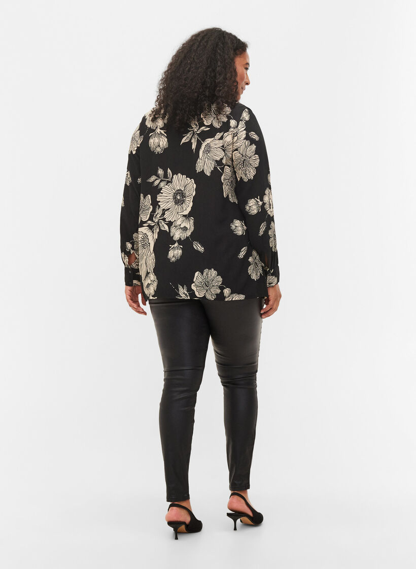 Legging en viscose, Black, Model image number 1