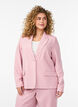 Klassieke blazer met knoopsluiting en zakken, Roze, Model image number 0