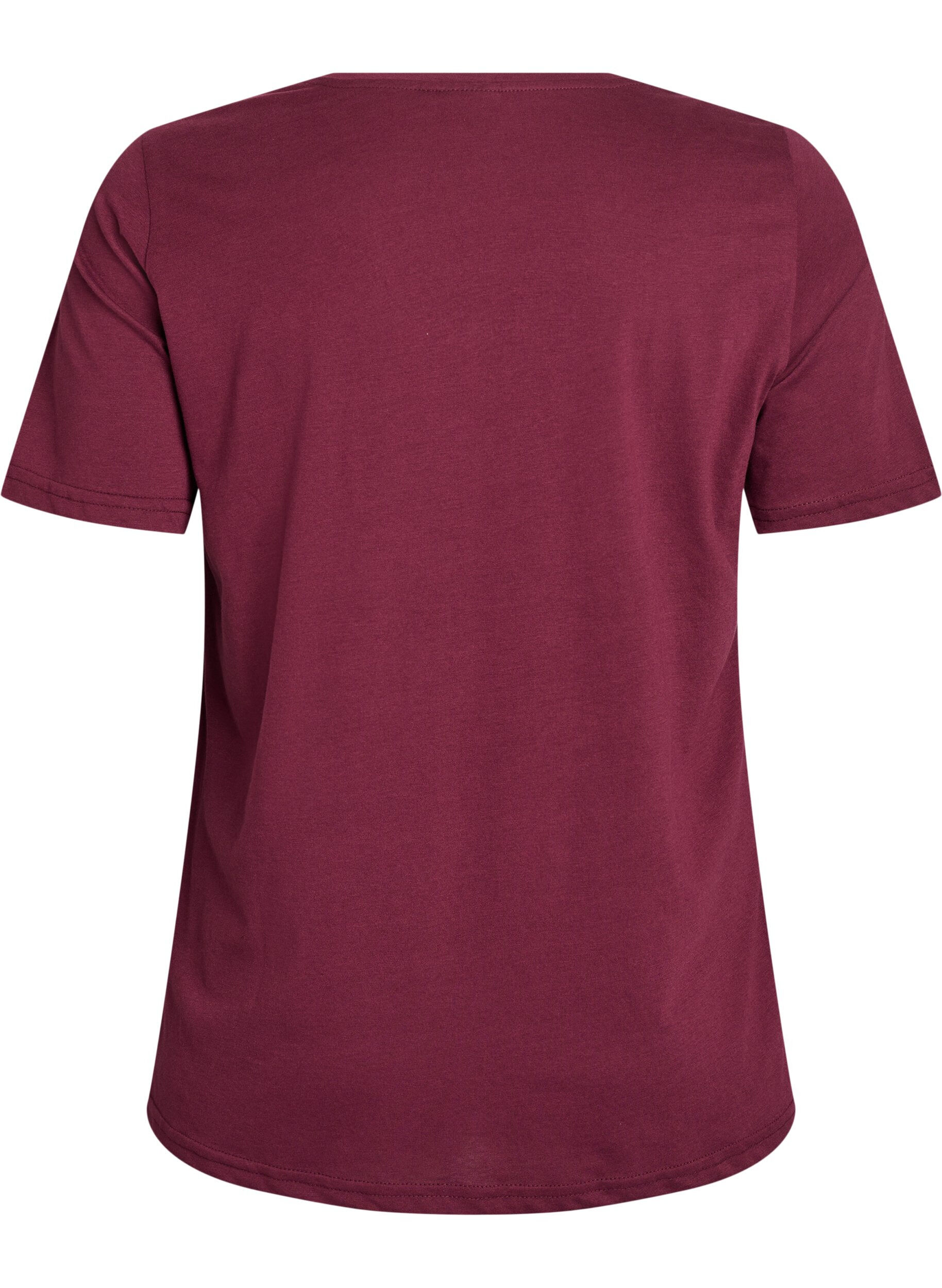 ZizziT-shirt imprim&eacute;, Bordeaux, Packshot image number 1